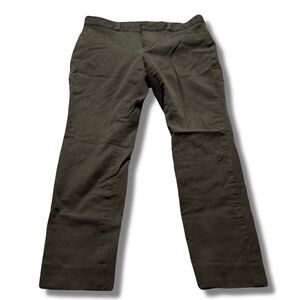 Banana Republic Dark Olive Green Stretch Pants | Classic Straight Leg Trousers